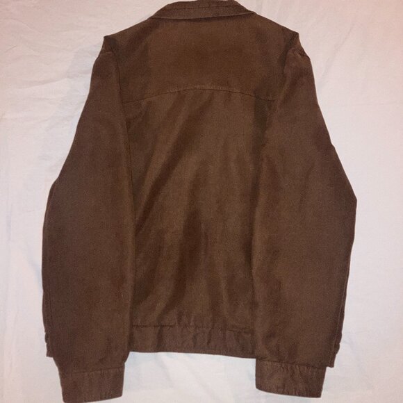 Dockers Men’s Brown Bomber Style Jacket – Size Large - Picture 5 of 11